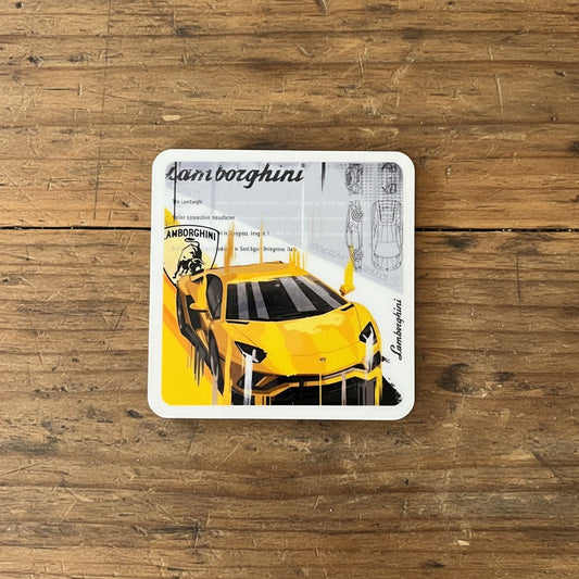 Lamborghini Aventador S Pop Art Coasters - Vroom Classics