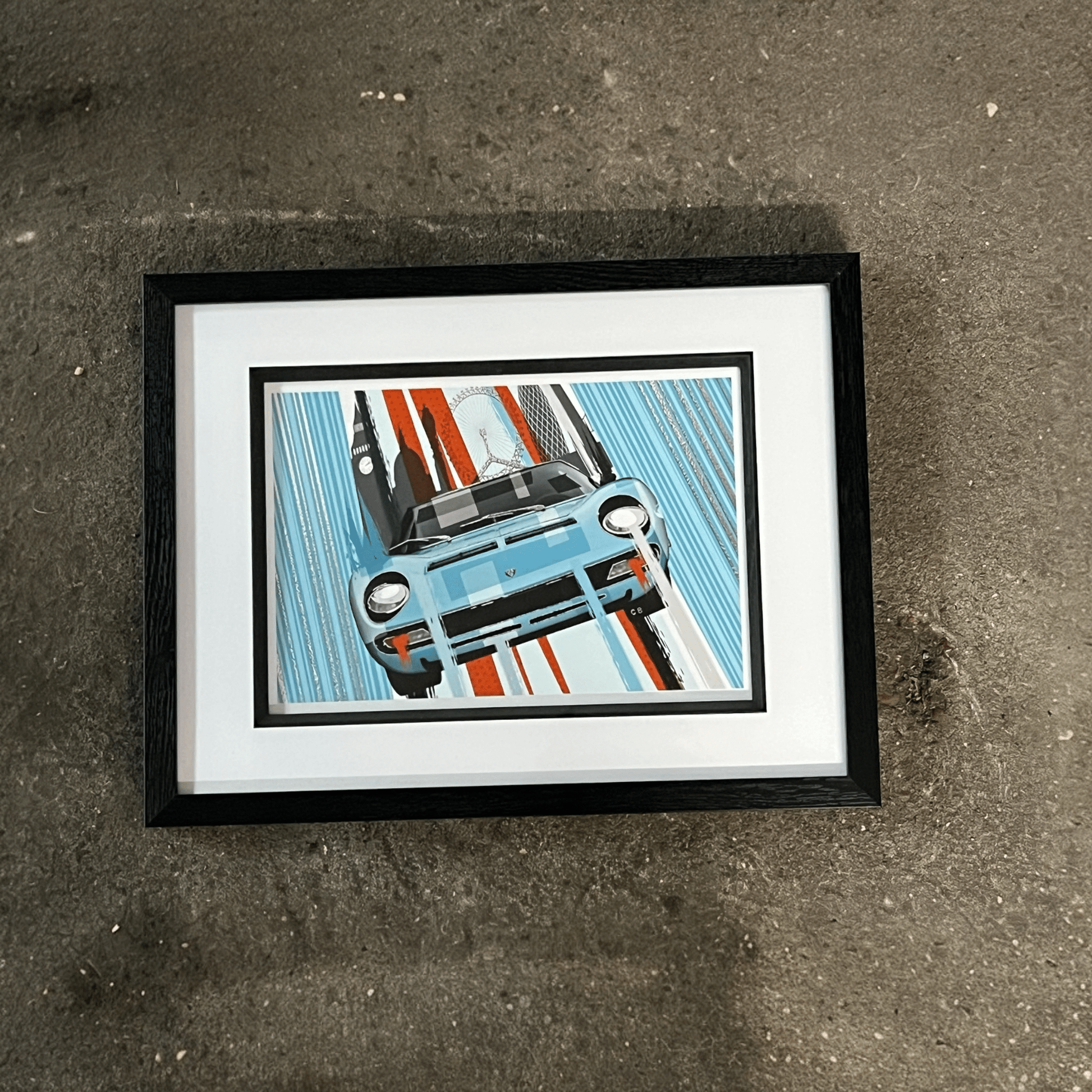 Lamborghini Miura Pop Art Blue - Medium - Vroom Classics