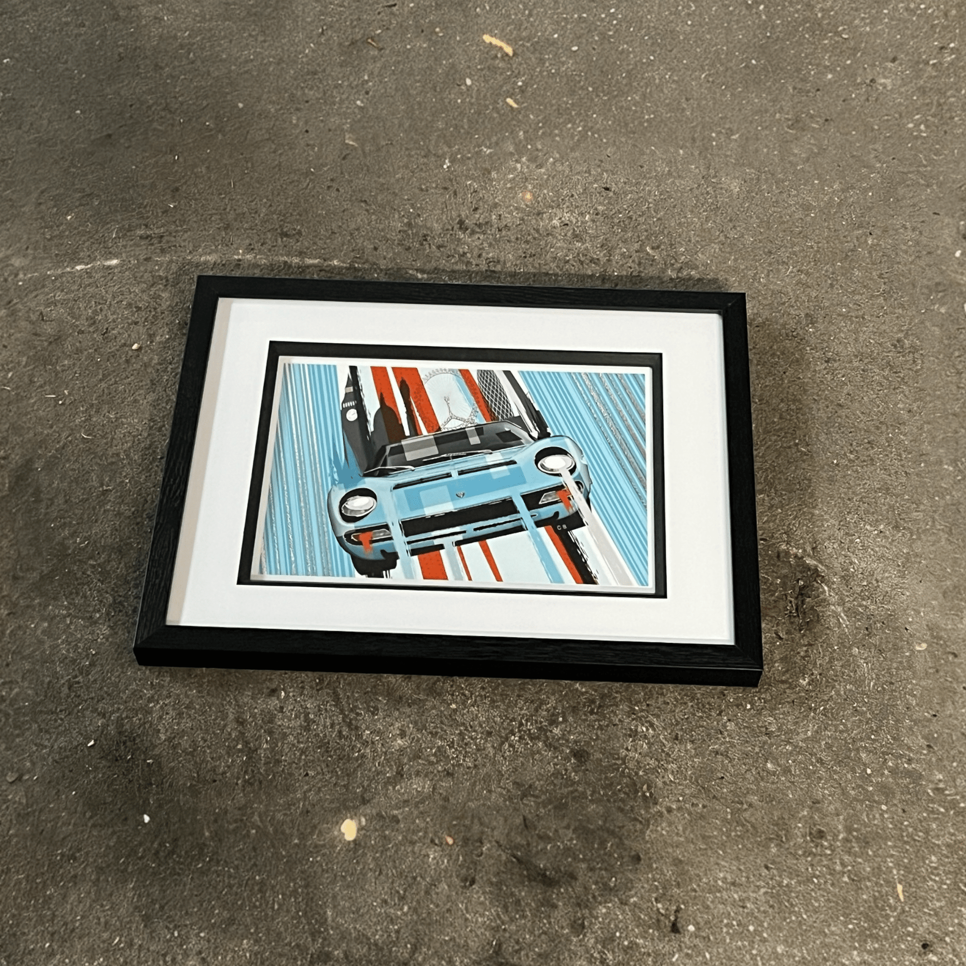 Lamborghini Miura Pop Art Blue - Medium - Vroom Classics