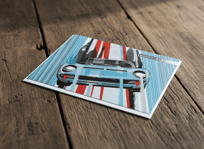 Lamborghini Miura Pop Art Greeting Cards - Vroom Classics