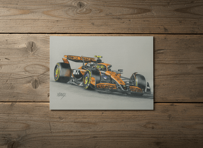 Lando Norris in the McLaren MCL38 Christmas Cards - Vroom Classics