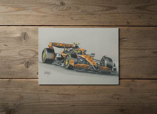 Lando Norris in the McLaren MCL38 Christmas Cards - Vroom Classics