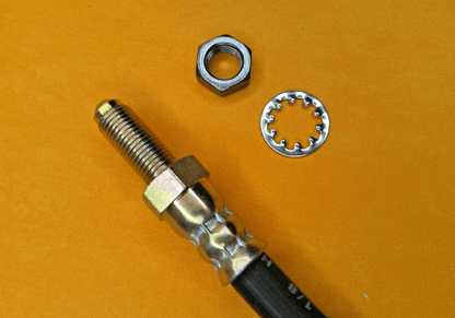 LANDROVER 88 (1959 - 1071) REAR BRAKE HOSE + nut & washers - Vroom Classics