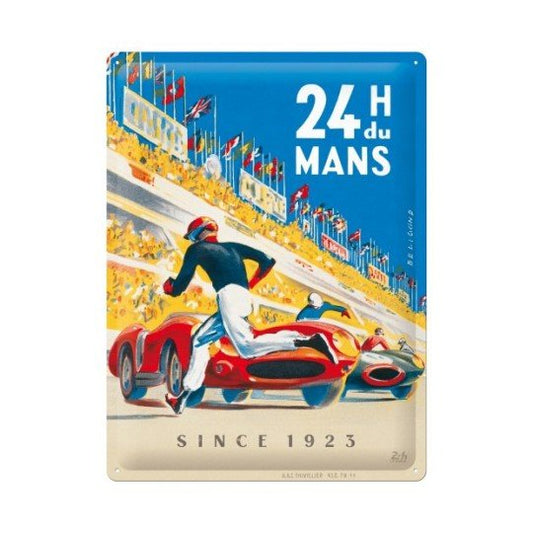 Le Mans Poster Tinplate Sign - Vroom Classics