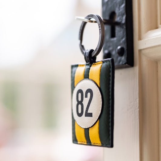 No 82 Green Lotus Racing Stripe Keyring