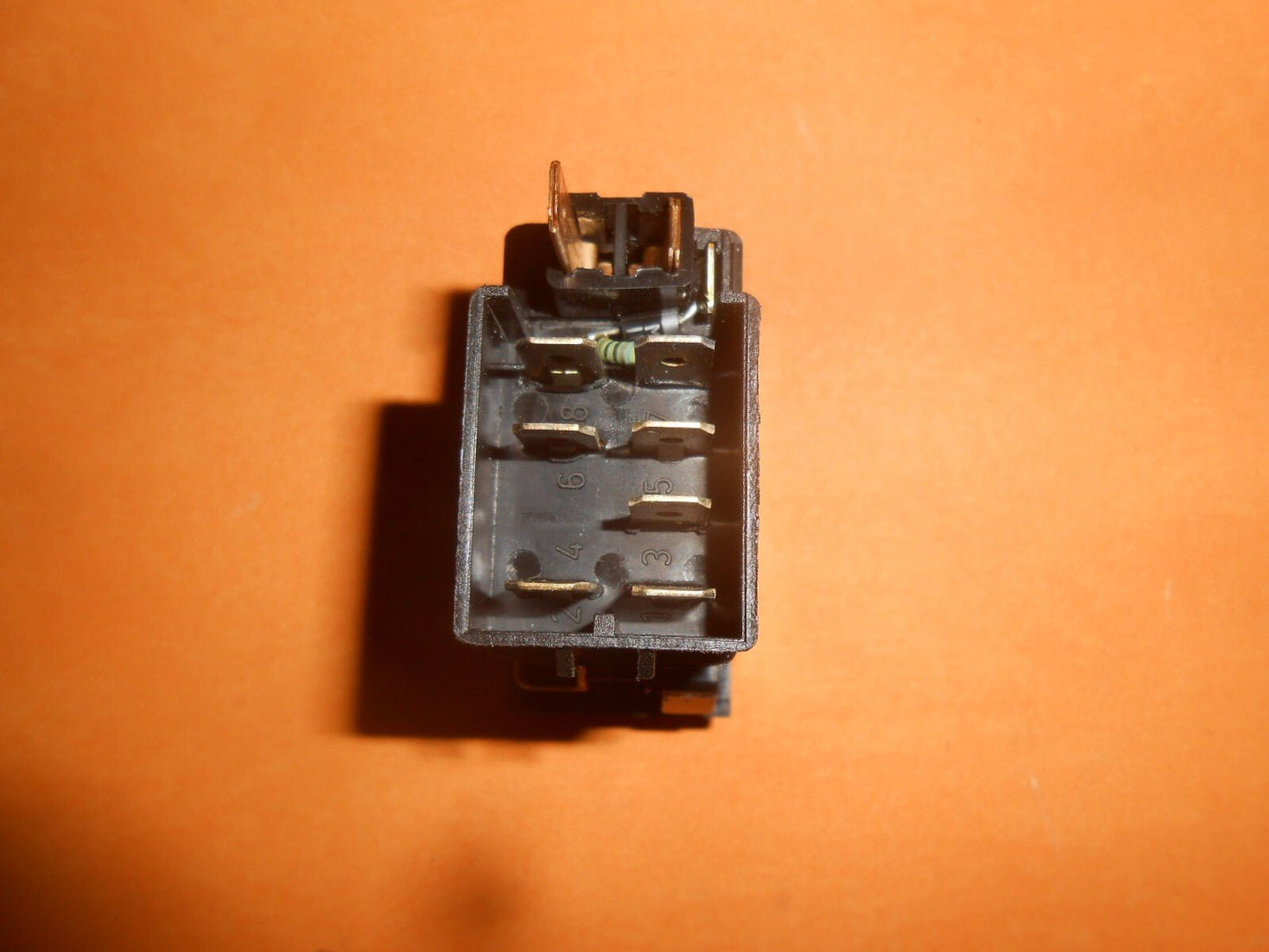 LUCAS HAZARD ROCKER SWITCH + Mounting Frame - SPB450 - Vroom Classics