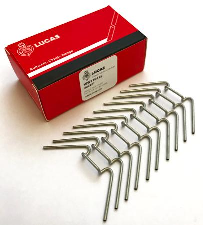 Lucas Headlamp Headlight Clips Retaining Wires (Pack 10) 500291 - Vroom Classics