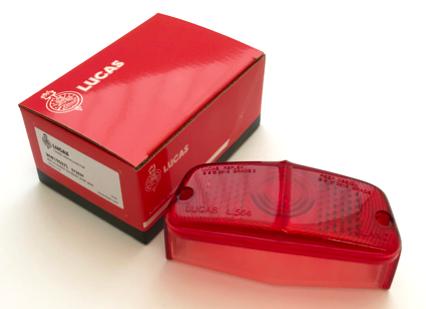 Lucas L564 Rear Lamp Lens 573839 LU53454 For Triumph BSA Norton AMC Tail Light Case - Vroom Classics