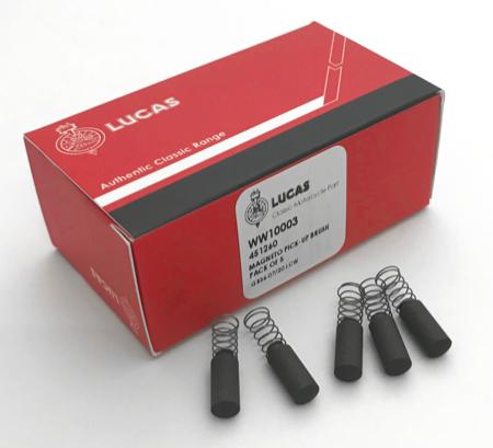Lucas Magneto Pick up Brushes (Pack 5) 451260 K2F Magnetos Springs - Vroom Classics
