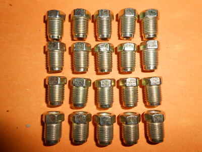 M10 x 1mm Short Shoulder Metric Brake Pipe Fittings Unions 3/16" Pipe x20 - Vroom Classics