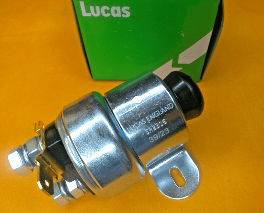 MANUAL PUSH BUTTON STARTER MOTOR SOLENOID GENUINE LUCAS SRB316 - Vroom Classics