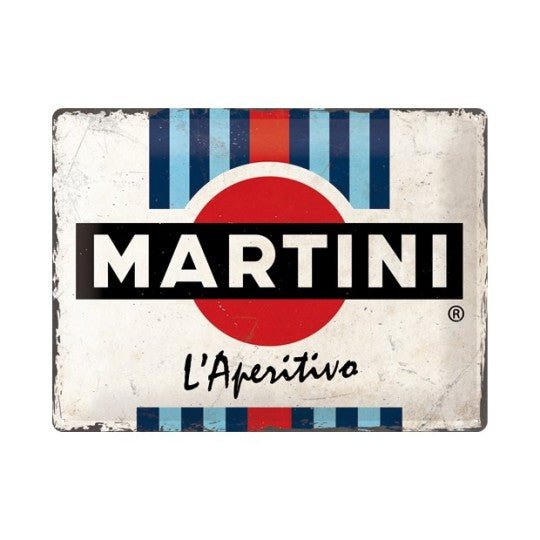 Martini Tinplate Sign - Vroom Classics