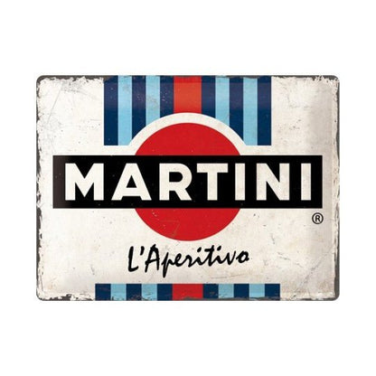 Martini Tinplate Sign - Vroom Classics