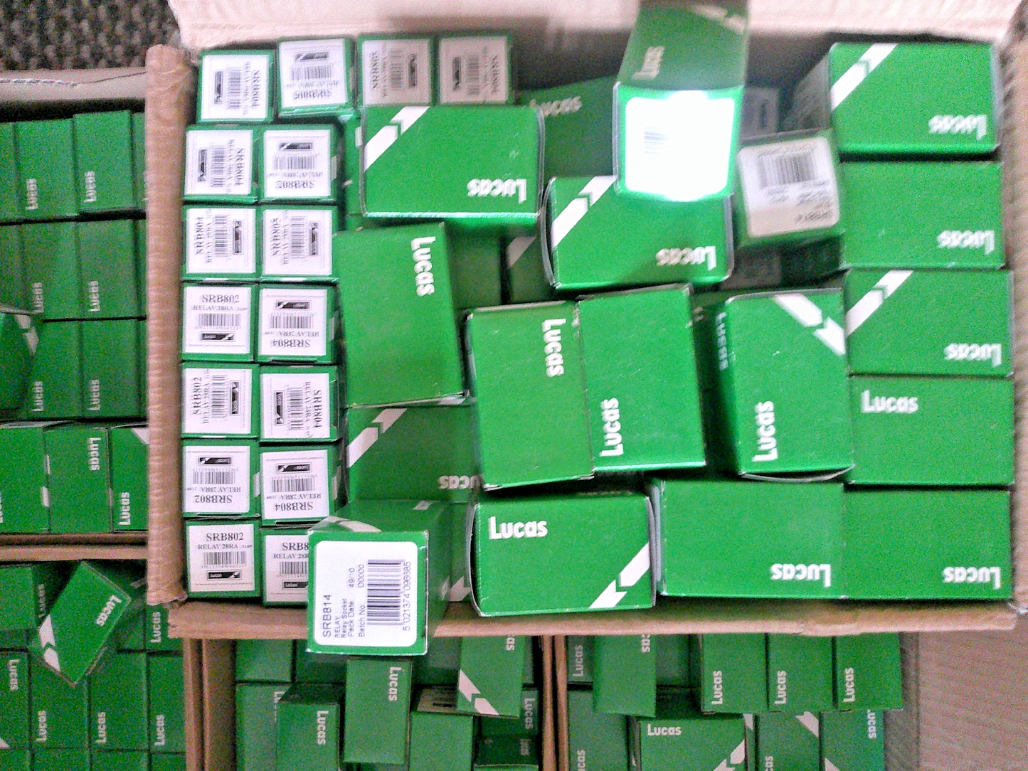 MASSIVE JOB LOT of LUCAS RELAYS (well over 500!!) - Genuine Lucas Boxed - Vroom Classics
