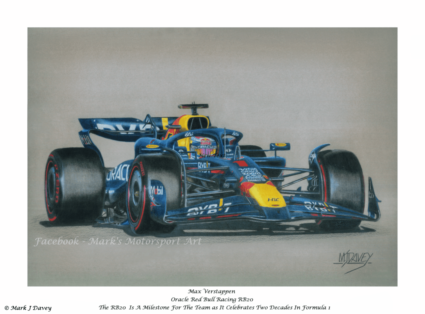 Max Verstappen in the Red Bull RB20 - Limited Edition Giclee Print - Vroom Classics