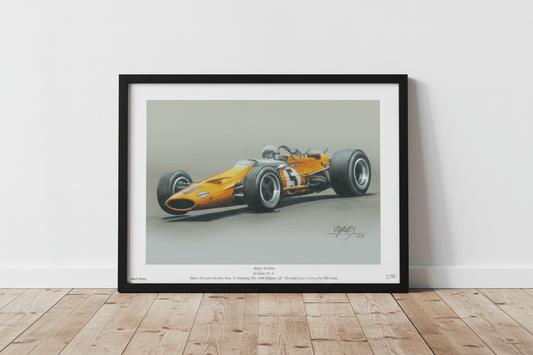 McLaren M7a, Bruce's First Winner - Limited Edition Giclee Print - Vroom Classics