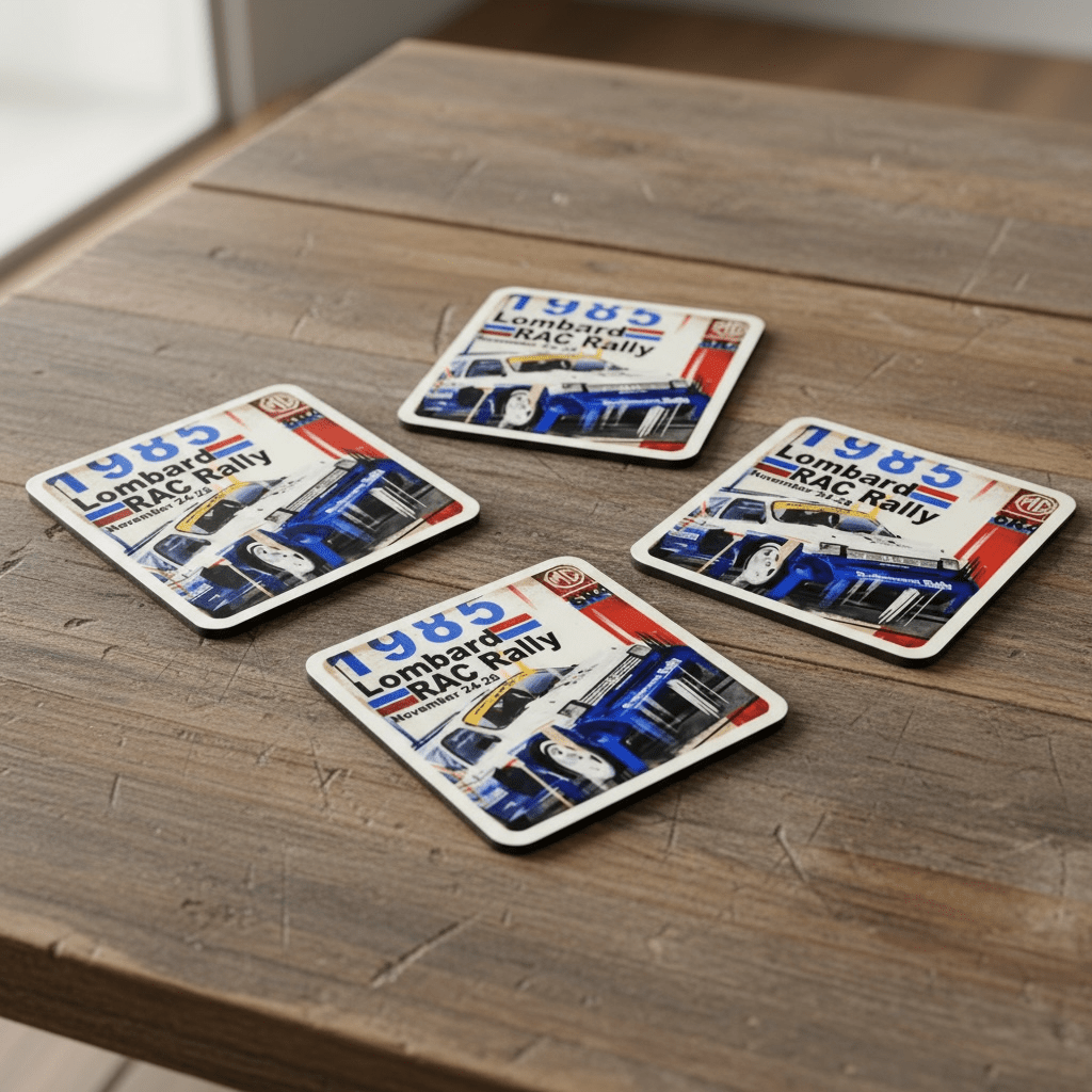 MG Metro 6R4 Pop Art Coasters - Vroom Classics