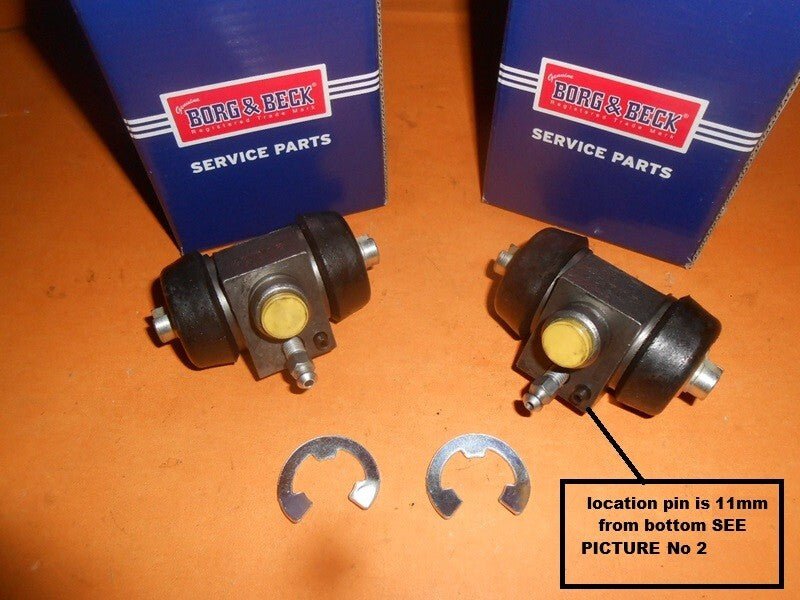 MG MGB GT (1962 - 1967) 20.30mm bore REAR BRAKE WHEEL CYLINDERS PAIR - Vroom Classics