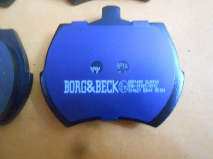 MG MIDGET 1100 1300 1500 (1962 - 80) NEW BRAKE PADS - GENUINE BORG & BECK - Vroom Classics