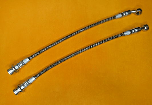 MGF MG TF Convertible(1995 - 2009) STAINLESS STEEL REAR BRAKE HOSES PAIR - GBH90282 - Vroom Classics