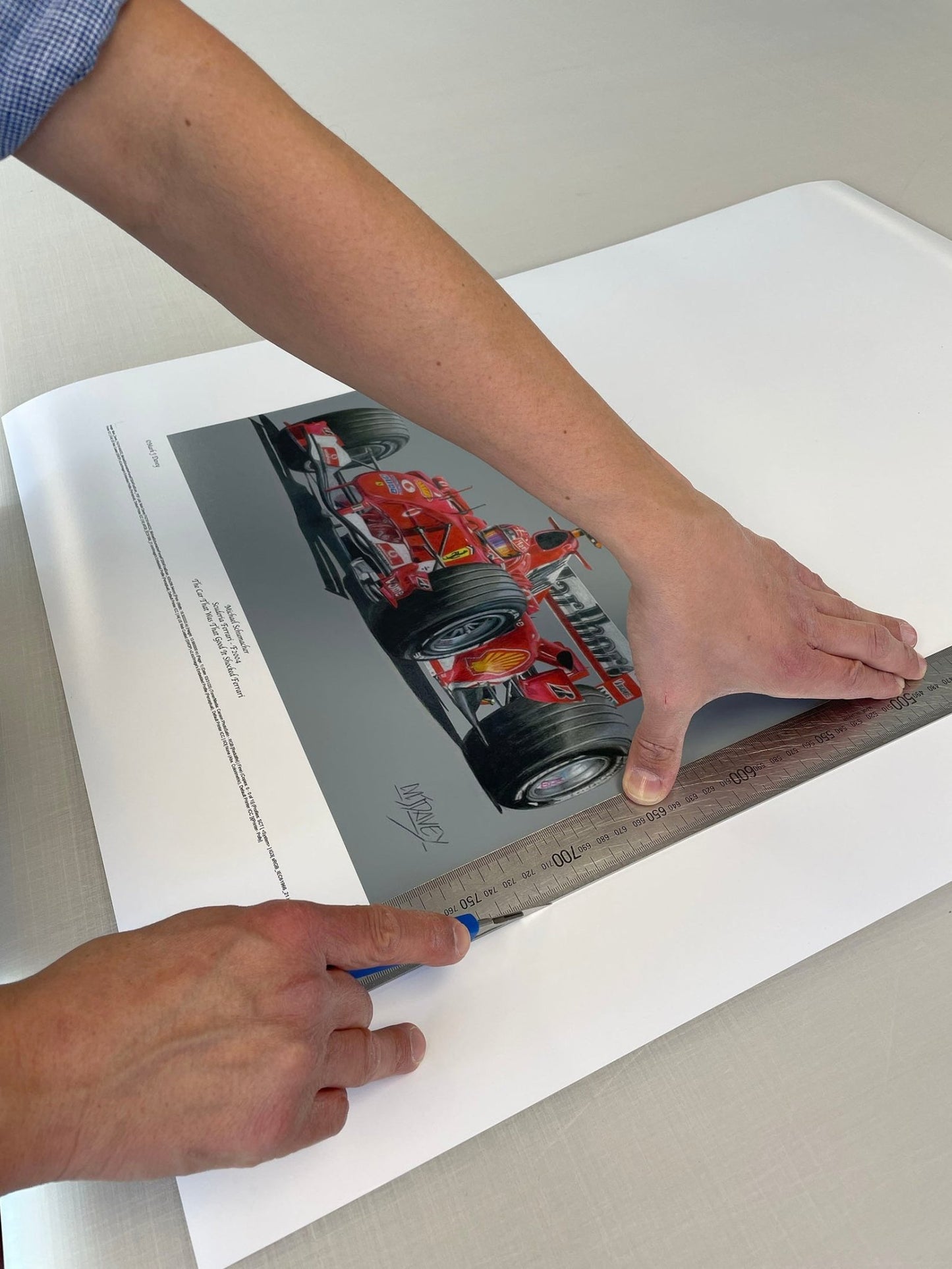 Michael Schumacher in the mighty Ferrari F2004 - Limited Edition Giclee Print - Vroom Classics
