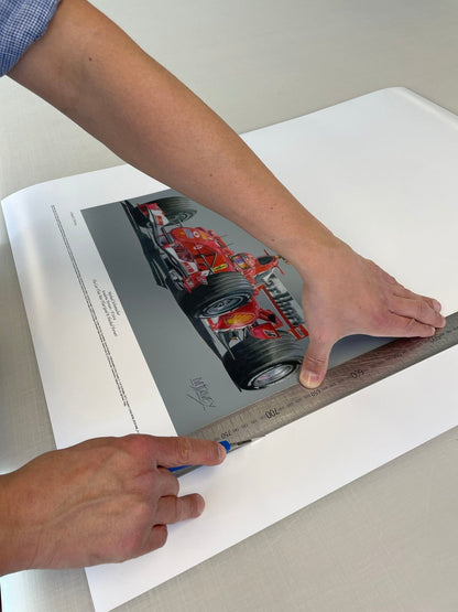 Michael Schumacher in the mighty Ferrari F2004 - Limited Edition Giclee Print - Vroom Classics