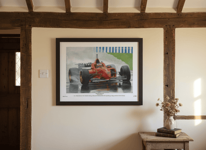 Michael Schumacher’s First Ferrari Win - Limited Edition Giclee Print - Vroom Classics