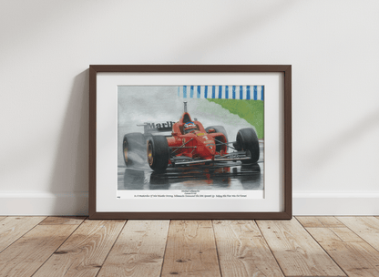 Michael Schumacher’s First Ferrari Win - Limited Edition Giclee Print - Vroom Classics