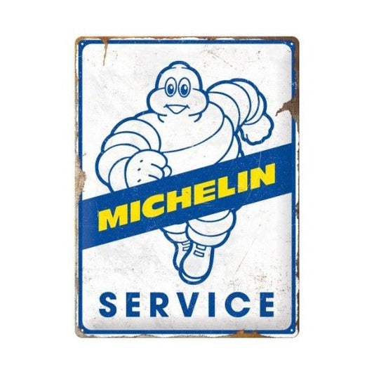 Michelin Garage Tinplate Sign - Vroom Classics