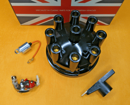 MORGAN Plus 8, V8 (1973 - 75) DISTRIBUTOR CAP, POINTS, ROTOR ARM, CONDENSER - Vroom Classics