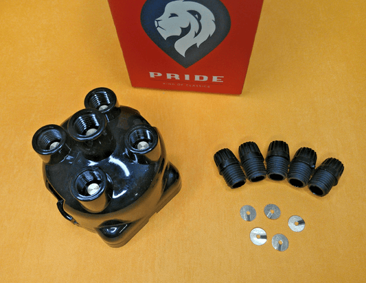 MORRIS MINOR MM 918cc (1948-52) DISTRIBUTOR CAP "Brass terminals" DRB111 - Vroom Classics