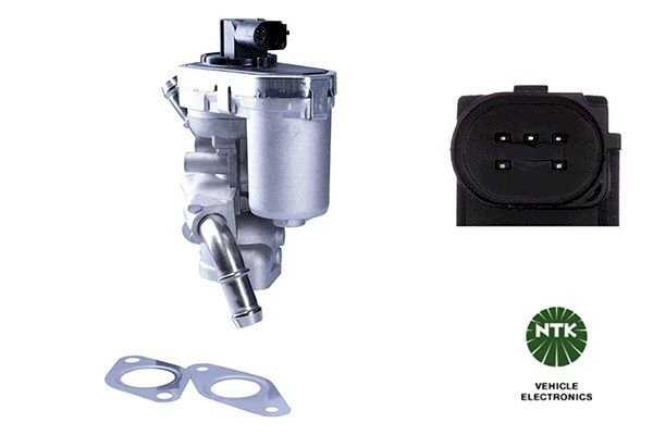 NGK Electric EGR Valve EGE5 - D006 / 90300 with gaskets/seals 5 Pin Connector - Vroom Classics