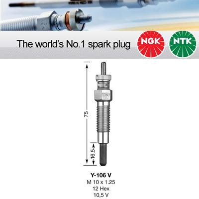 NGK Glow Plug Y - 106V (6926) - Vroom Classics