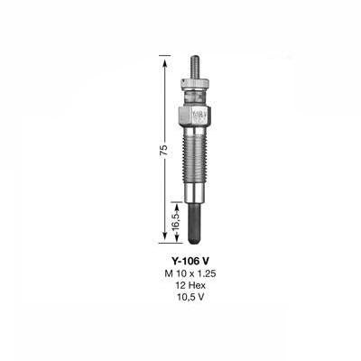 NGK Glow Plug Y-106V (6926) - Vroom Classics