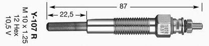 NGK Glow Plug Y - 107R (1229) - Vroom Classics