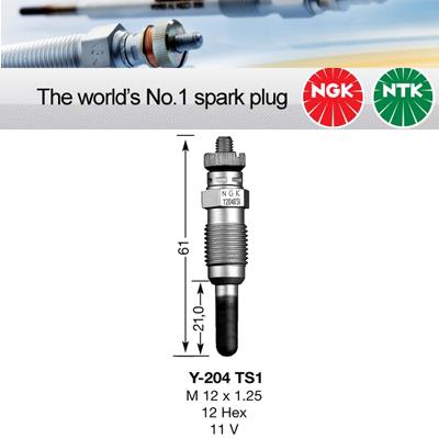 NGK Glow Plug Y - 204TS1 (3829) - Vroom Classics