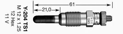 NGK Glow Plug Y - 204TS1 (3829) - Vroom Classics