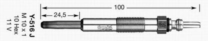 NGK Glow Plug Y - 516J (1436) - Vroom Classics
