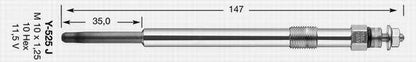 NGK Glow Plug Y - 525J (7925) - Vroom Classics