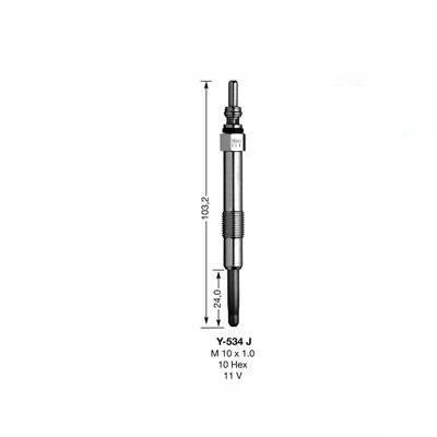 NGK Glow Plug Y-534J (5540) - Vroom Classics
