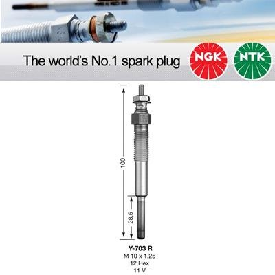 NGK Glow Plug Y - 703R (3782) - Vroom Classics