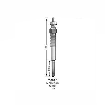 NGK Glow Plug Y-703R (3782) - Vroom Classics
