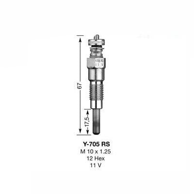 NGK Glow Plug Y-705RS (1249) - Vroom Classics