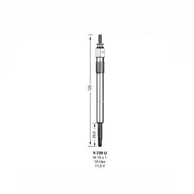 NGK Glow Plug Y-729U (2203) - Vroom Classics
