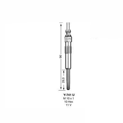NGK Glow Plug Y-741U (5065) - Vroom Classics