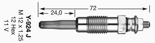 NGK Glow Plug Y - 924J (3473) - Vroom Classics