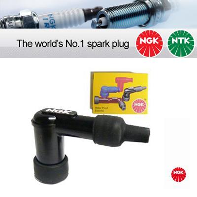 NGK LB05E Resistor Spark Plug Cap black 8031 - Vroom Classics