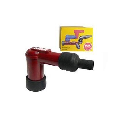 NGK LB05E Resistor Spark Plug Cap red 8898 - Vroom Classics