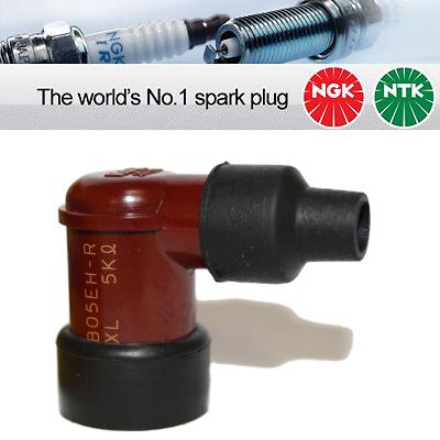 NGK LB05EH Resistor Spark Plug Cap red 8688 - Vroom Classics