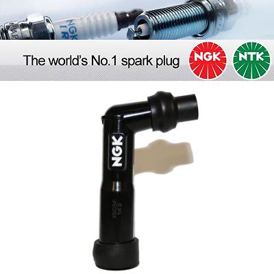 NGK Resistor Spark Plug Cap XB05F black (8062) - Vroom Classics